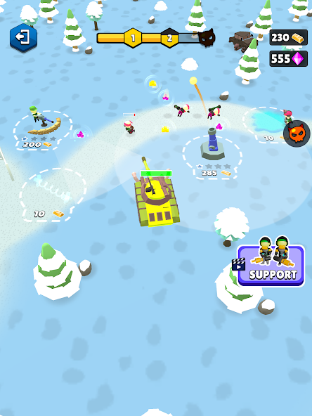 Base Defence: Army Rush Mod Ảnh chụp màn hình 2