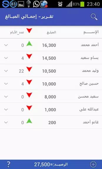 دفتر الحسابات Captura de tela 2