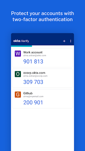 Okta Verify ภาพหน้าจอ 1