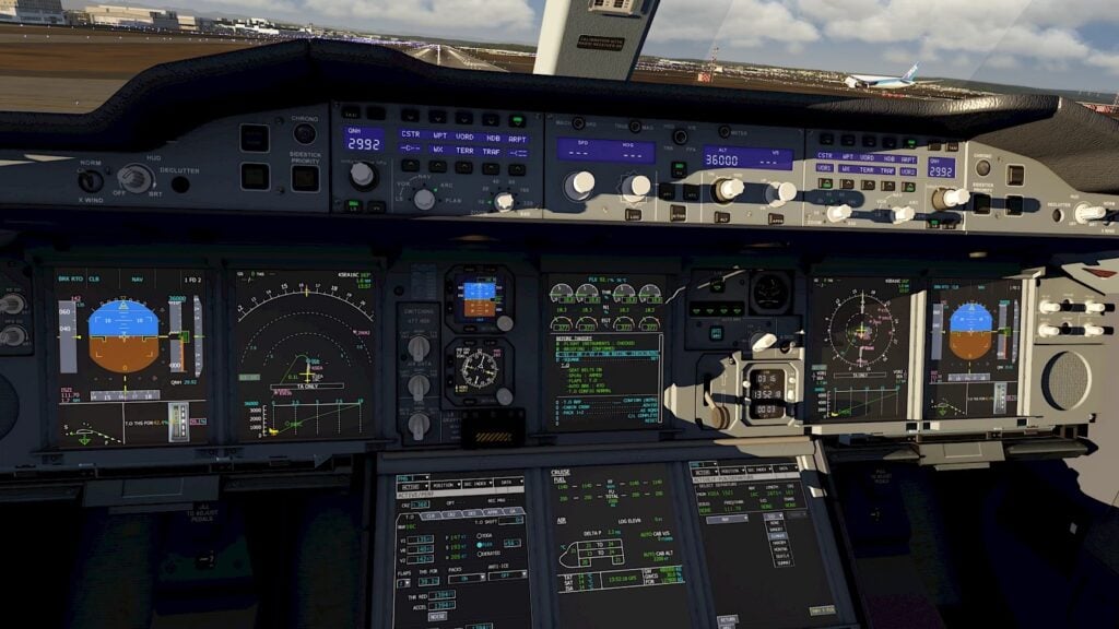 image: Realistic cockpit screenshot