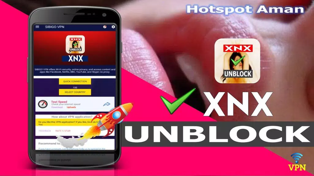 VPN Unblock XnX - Buka Situs X-Video & Sites Capture d'écran 1