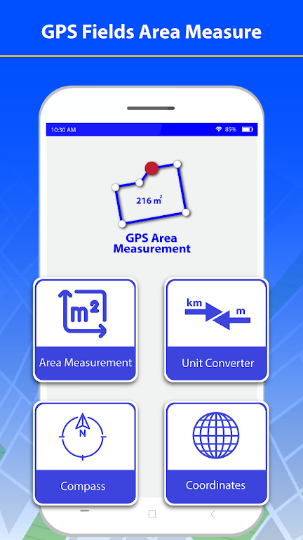 GPS फ़ील्ड - क्षेत्र माप ऐप स्क्रीनशॉट 1