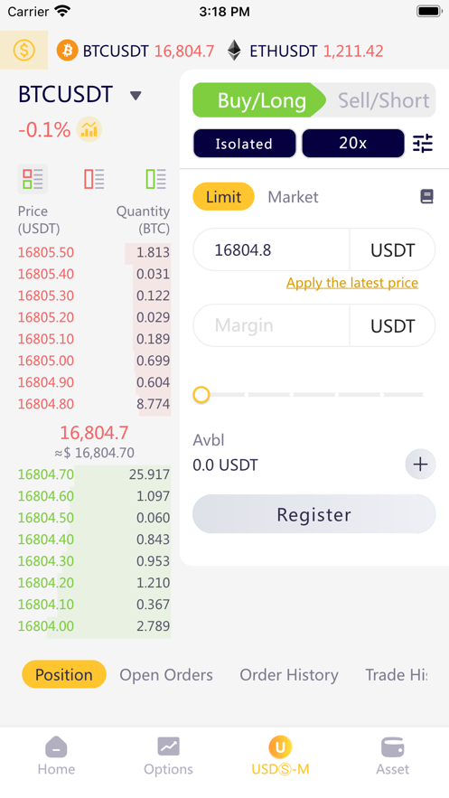 Schermata FTK Bitcoin & ETH Exchange 3