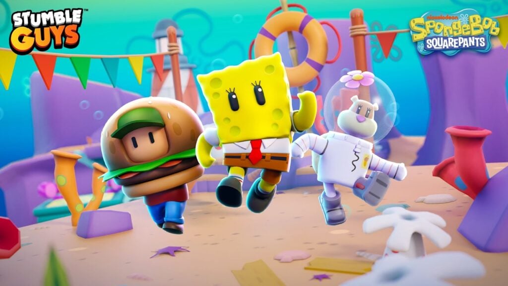 Bob Esponja regresa a Stumble Guys con amigos, mapas y sorpresas