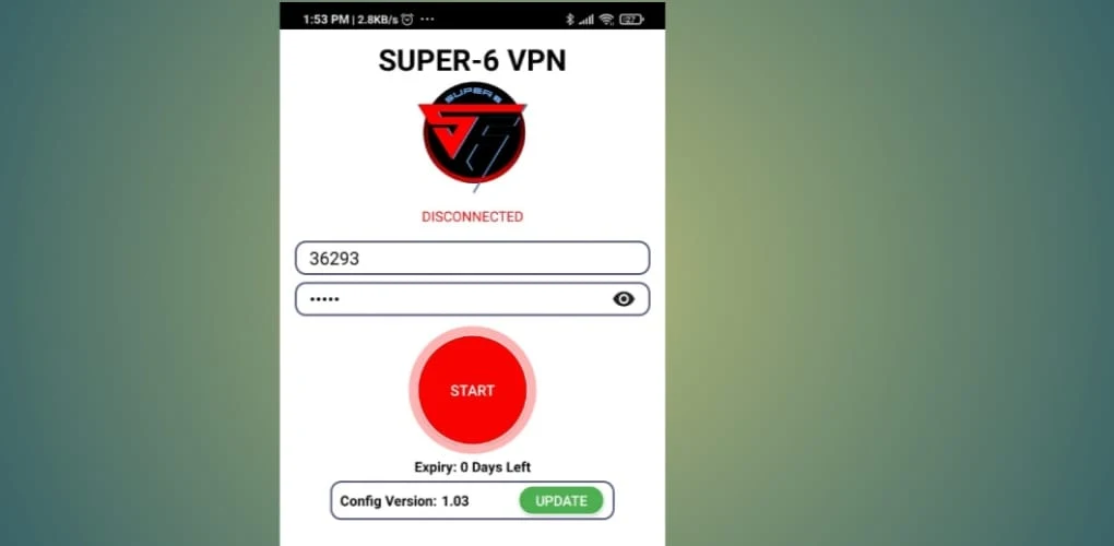 Schermata SUPER 6 VPN 0