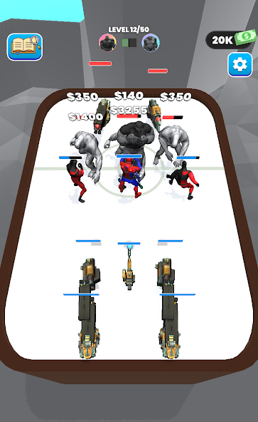 Schermata Merge Master Superhero Battle Mod 1