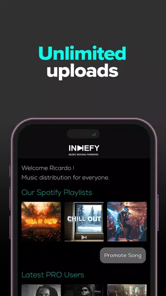 Indiefy - Music Distribution スクリーンショット 2