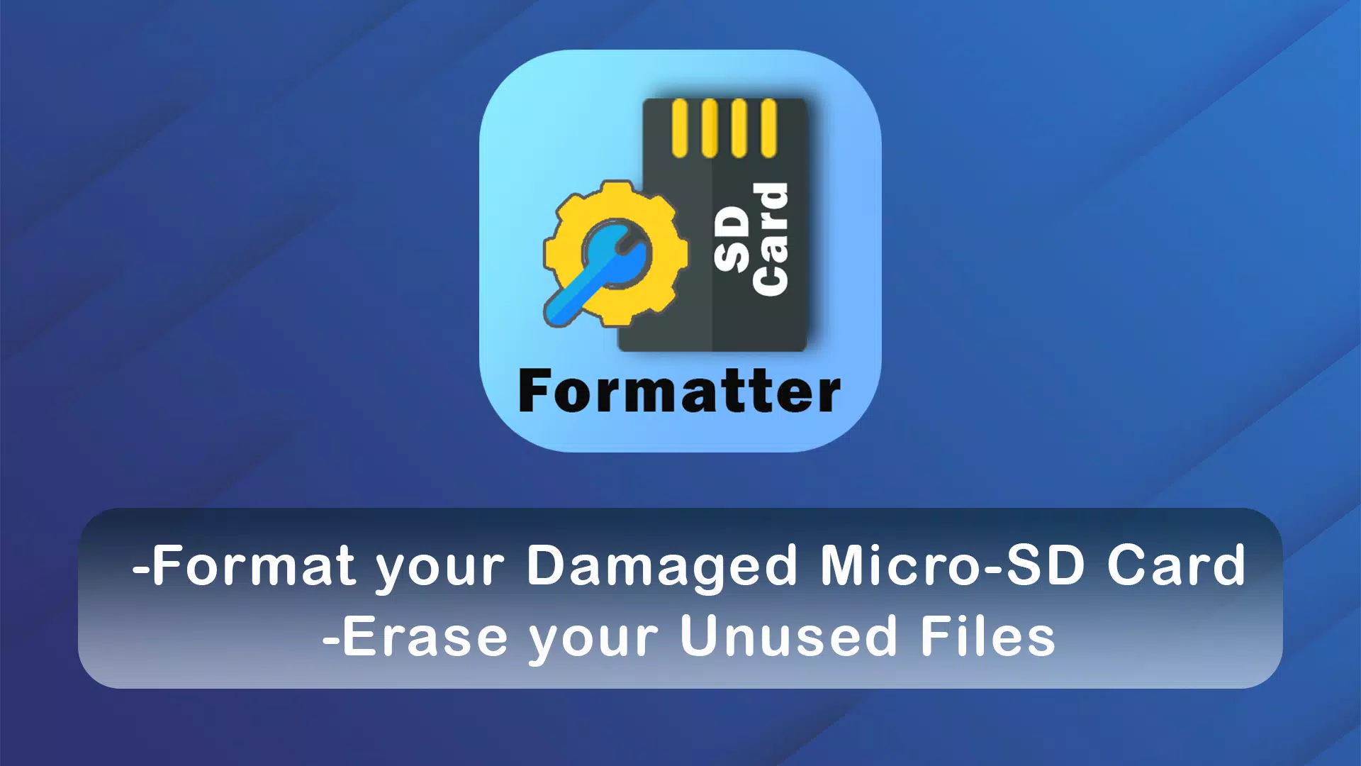 Micro SD Card formatter ဖန်သားပြင်ဓာတ်ပုံ 0