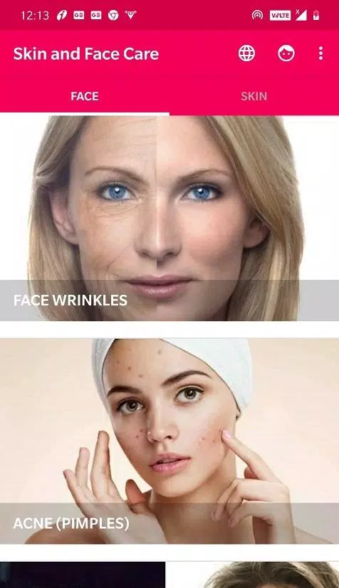 Skin and Face Care Screenshot 0