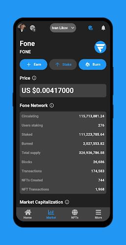 Fone Network AI, Earning, NFTs Captura de tela 1