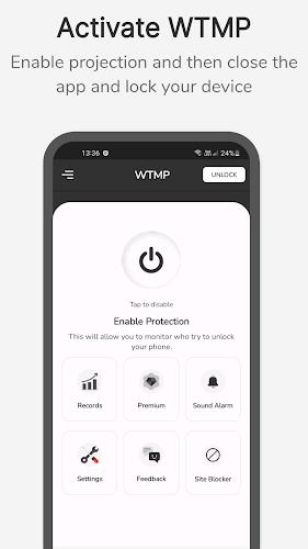 WTMP App: Who Touched My Phone Ảnh chụp màn hình 0