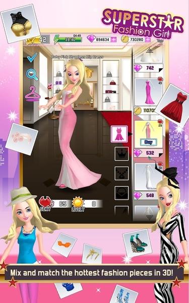 Superstar Fashion Girl Ekran Görüntüsü 3