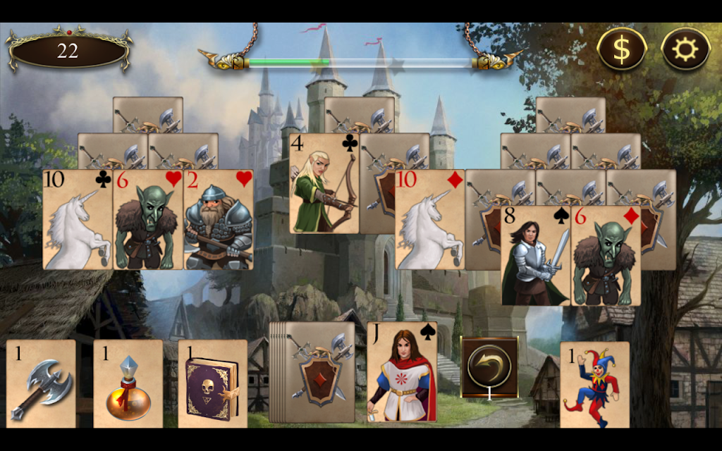 Legends of Solitaire Curse of the Dragons TriPeaks Capture d'écran 3
