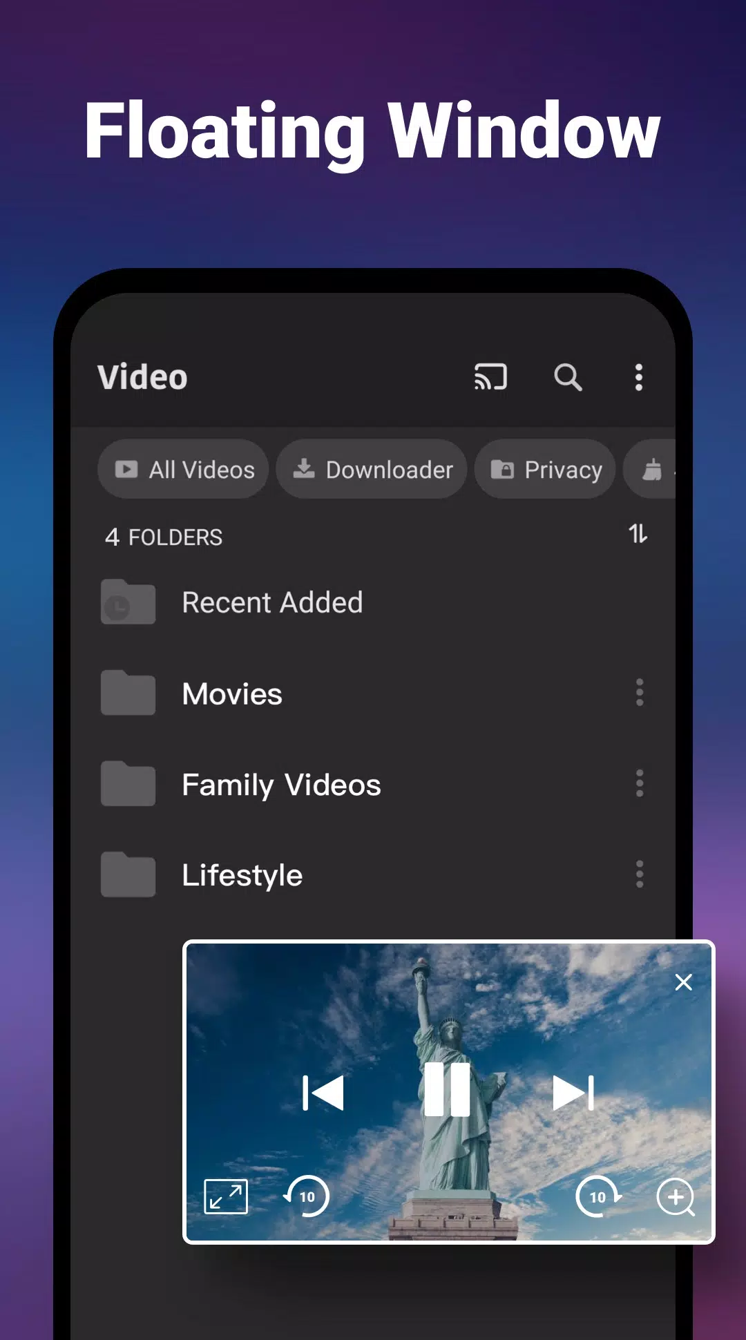 Video Player All Format Tangkapan skrin 3