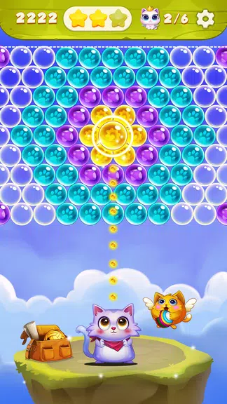 Bubble Cat Shooter Ảnh chụp màn hình 2