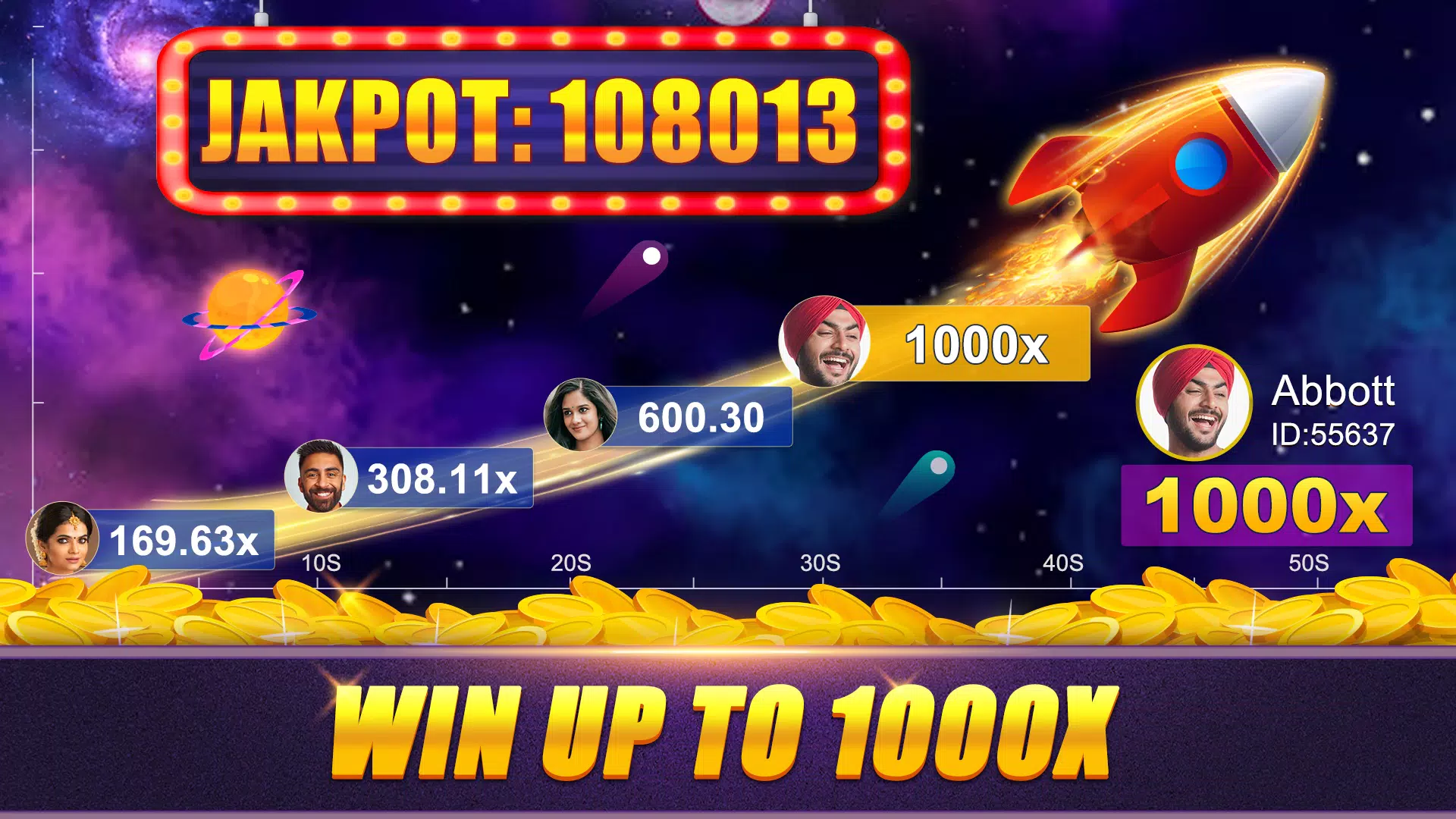 Crash x1000 - Online Poker应用截图第0张