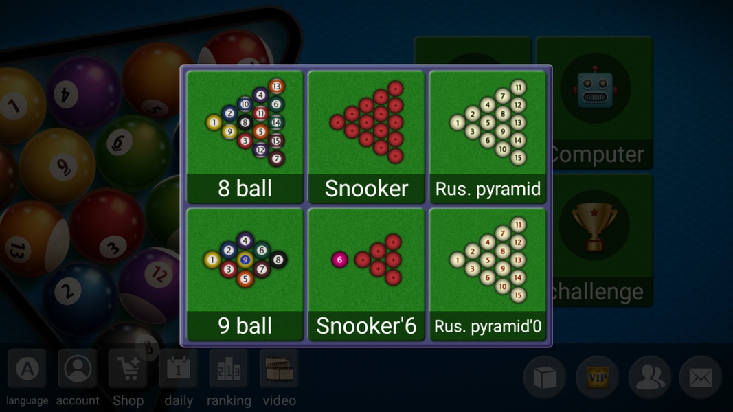 Hi! Billiards Zrzut ekranu 1