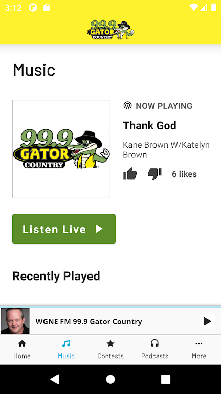 99.9 Gator Country Screenshot 0