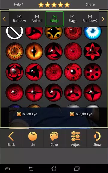 Sharingan - Eye And Hair Color ภาพหน้าจอ 2