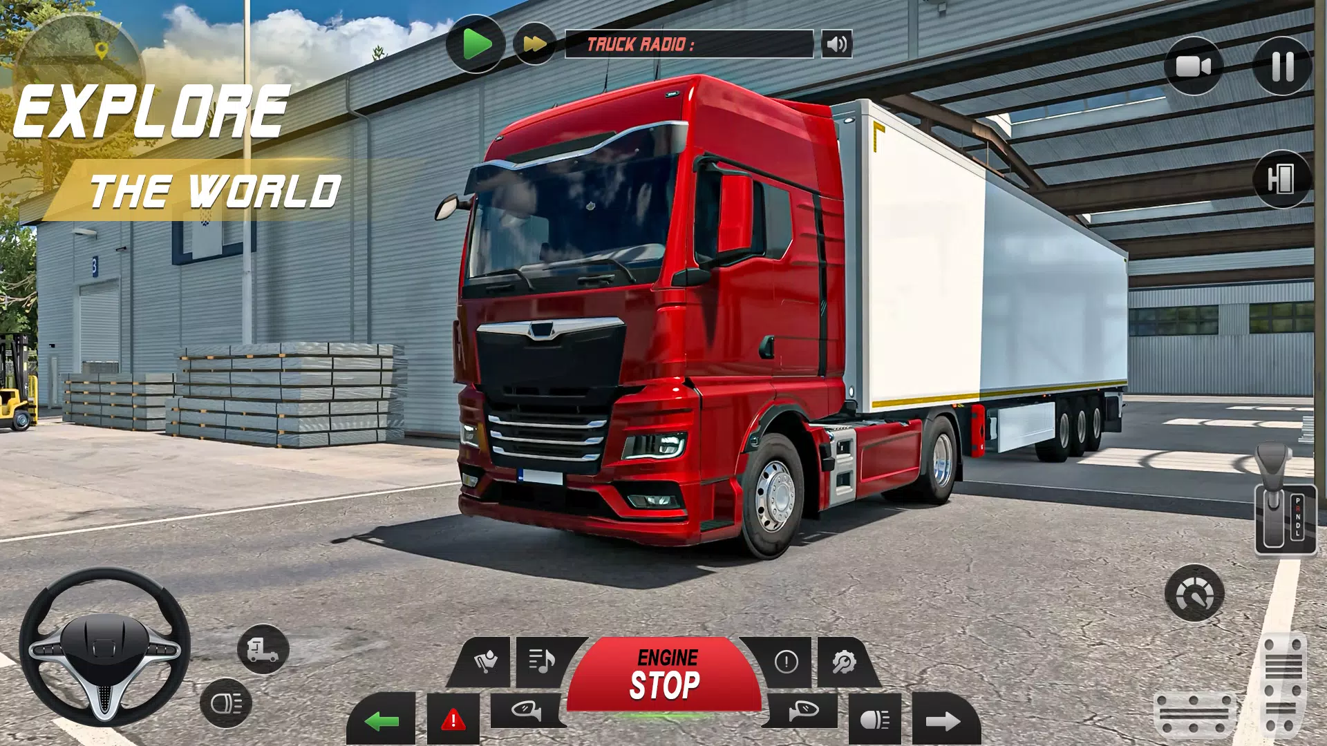 Euro Truck Driving Game 3d Schermafbeelding 0