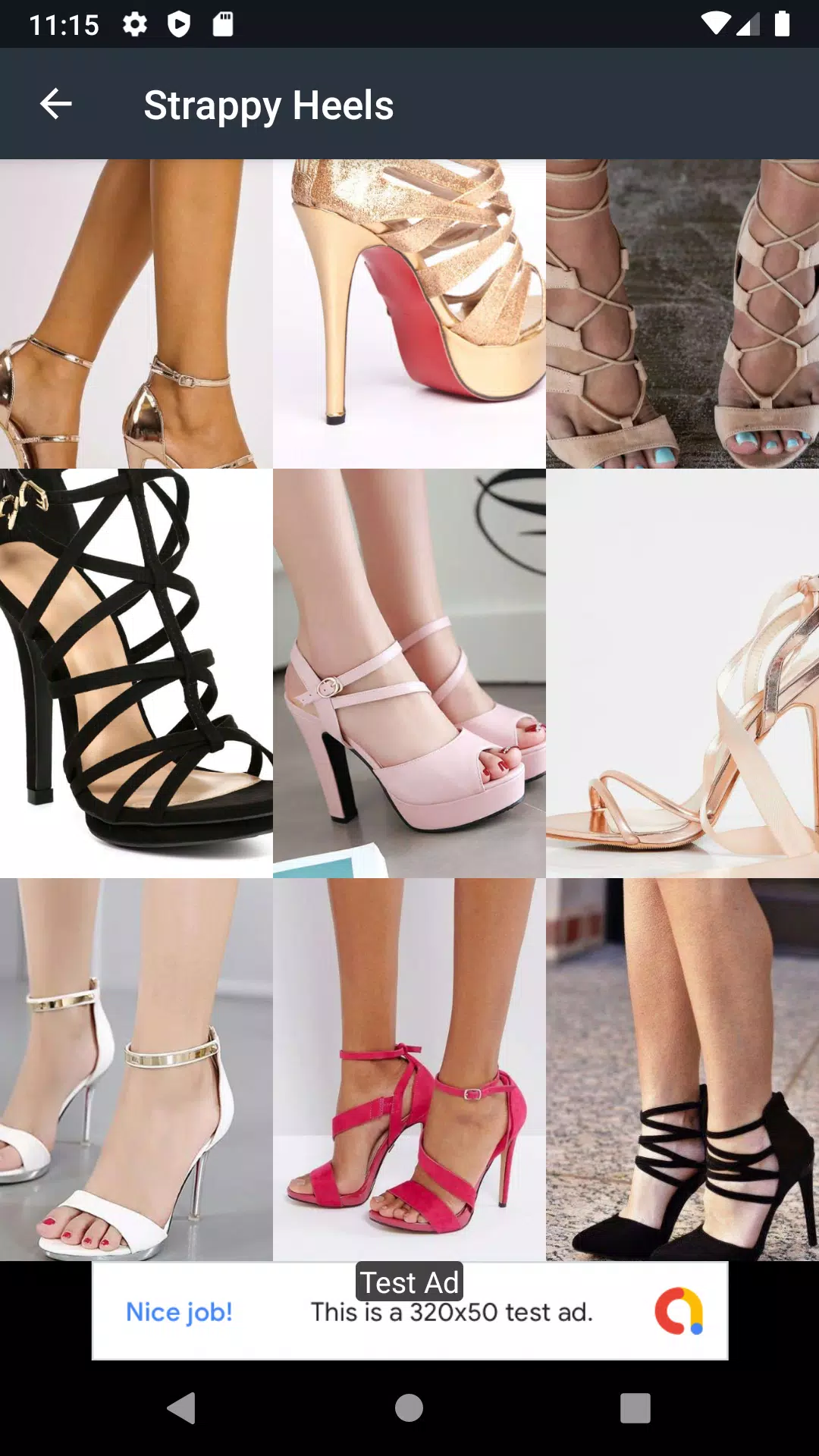 Strappy Heels Ideas Tangkapan skrin 1