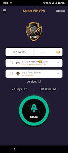 Spider VIP VPN ဖန်သားပြင်ဓာတ်ပုံ 0