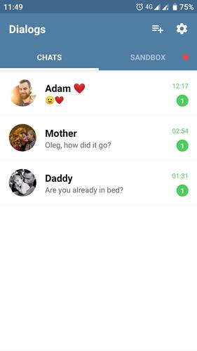 Fake Chat Messenger — TeleFake Скриншот 0
