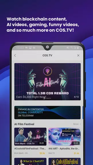 COS.TV - Web3 Content Platform Ảnh chụp màn hình 0