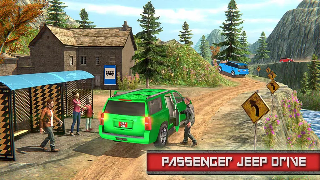 Offroad City Taxi Game Offline ဖန်သားပြင်ဓာတ်ပုံ 0