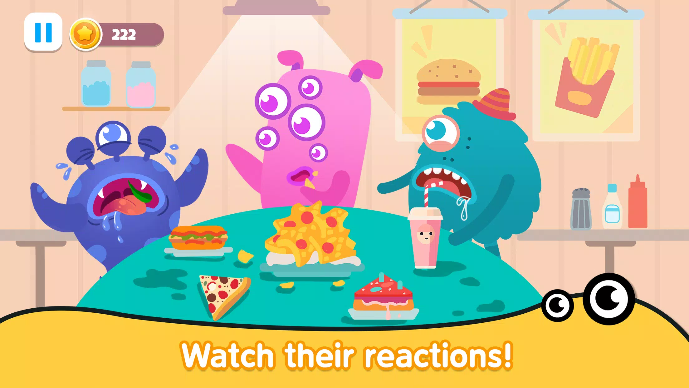 Kitchen monster games for kids 스크린샷 2