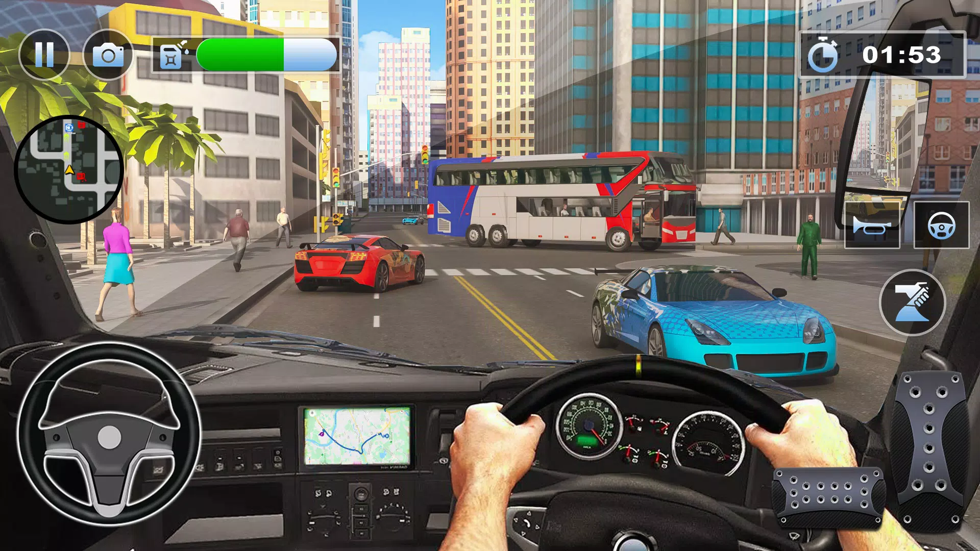 Bus Simulator : 3D Bus Games Screenshot 0