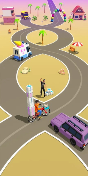 Paperboy Ticket Delivery Game Ekran Görüntüsü 1