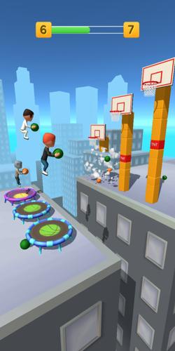 Jump Up 3D: Basketball game स्क्रीनशॉट 0