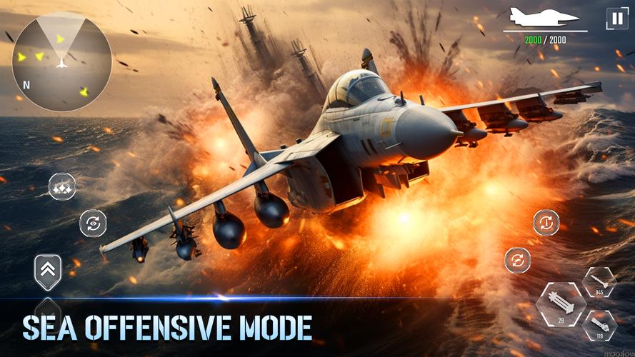 Aircraft Strike: Jet Fighter Captura de tela 1