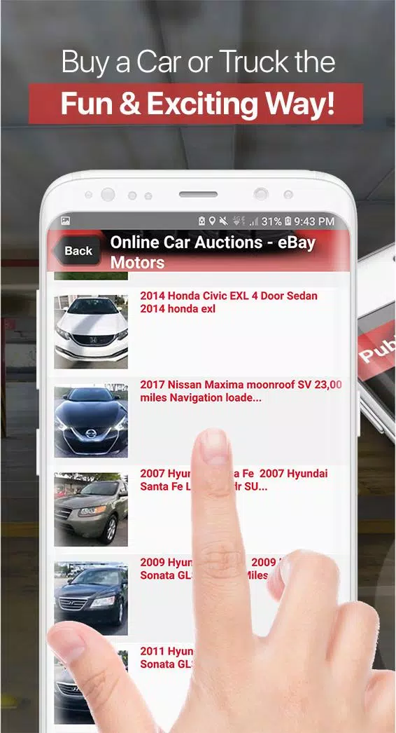 Public Car Auctions Directory Capture d'écran 3