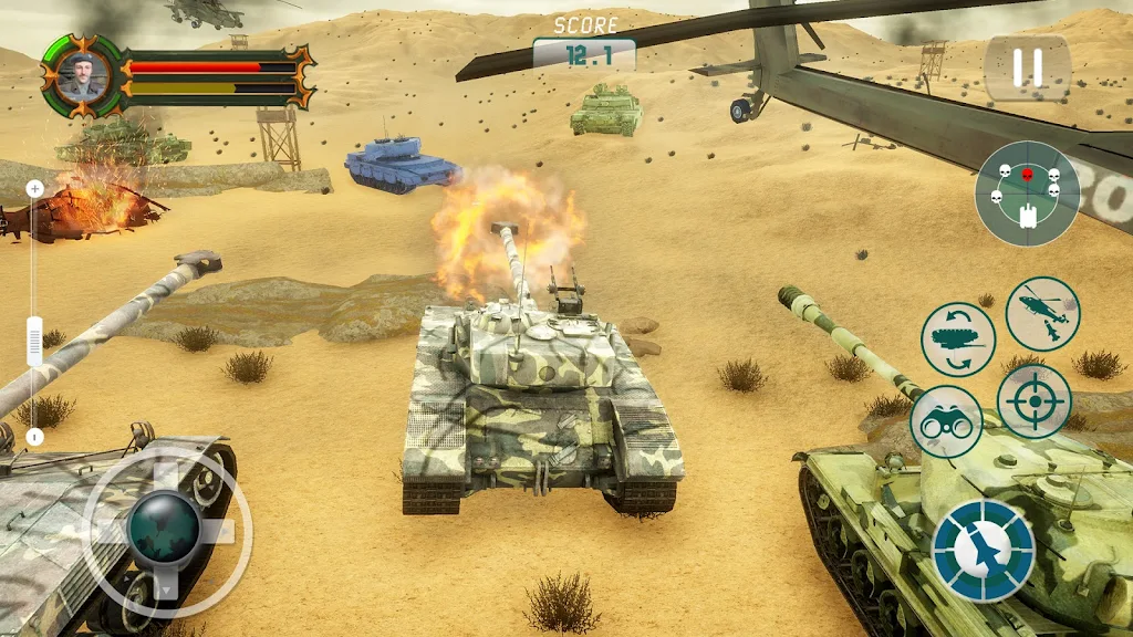 Tank Games Offline: Tank War Tangkapan skrin 0