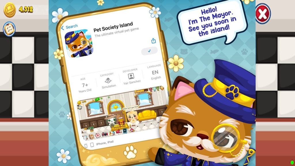 Odkryj najnowszy system Android Pet Sim: Pet Society Island