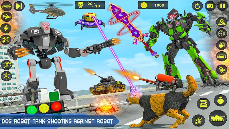 Army Tank Robot Car Games: 스크린샷 0