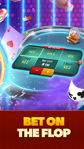 Poker Face Texas Holdem Poker स्क्रीनशॉट 1