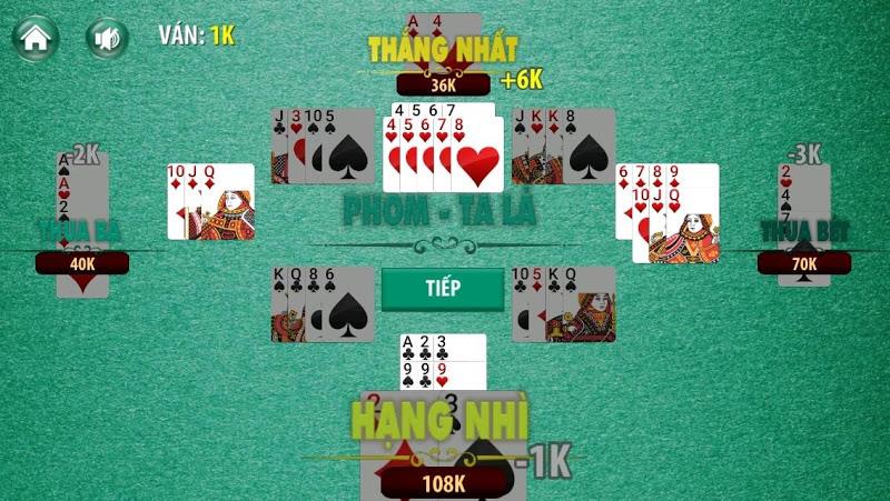 Phỏm - Tá Lả Ảnh chụp màn hình 1