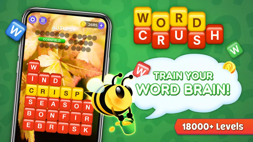 Word Crush - Fun Puzzle Game ဖန်သားပြင်ဓာတ်ပုံ 0