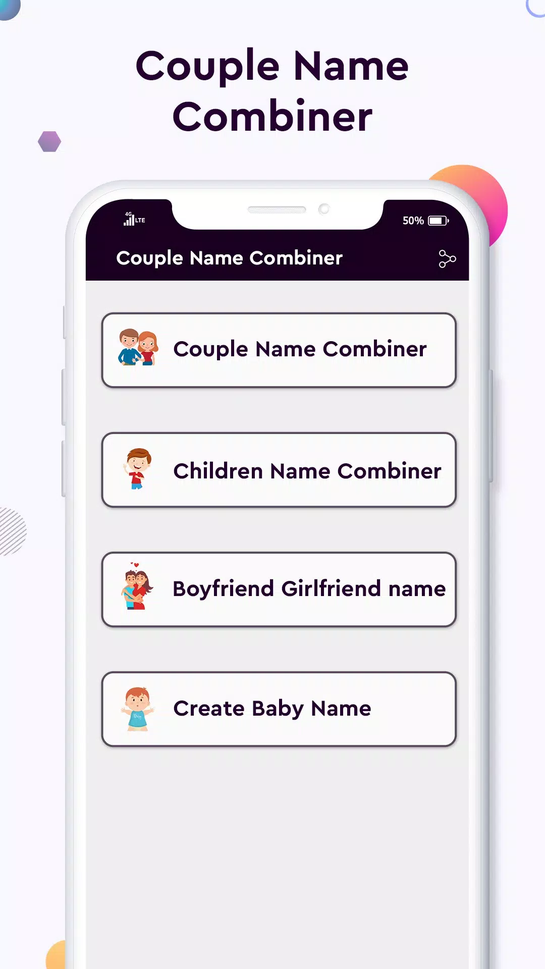 Baby name Couple Name Combiner 스크린샷 1