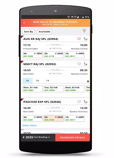 IRCTC Rail Connect Tangkapan skrin 3