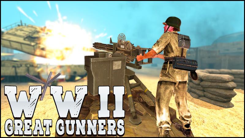 Gunner World War: WW2 Gun Game ဖန်သားပြင်ဓာတ်ပုံ 0