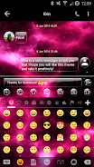 SMS Messages GlassNebula Theme Capture d'écran 3