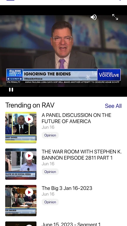 Real America’s Voice News Captura de pantalla 0