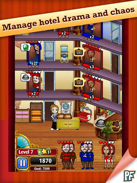 Schermata Hotel Dash 1