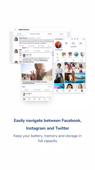 Social One - Facebook, Instagr Screenshot 1