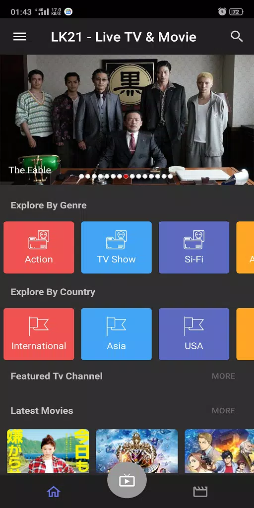 LK21 XXI - Live TV,  Movie  & Drama HD Sub Indo স্ক্রিনশট 1