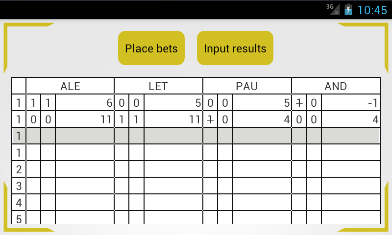 Whist Score Captura de tela 2